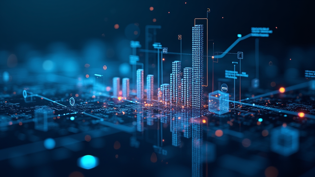 AI analyzing affiliate marketing performance through graphs and data connections